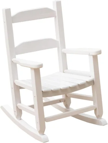 Mecedora para niños pequeños de madera para bebés, cómodas sillas mecedoras para guardería, dormitorio, sala de estar, sala de lectura al aire Silla