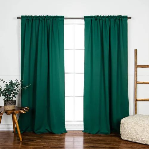 Miniatura 45 de Best Home Fashion Paneles de Cortinas Opacas Premium - Tratamiento de Ventana con Aislamiento Térmico Sólido Cortinas Opacas para Dormitorio