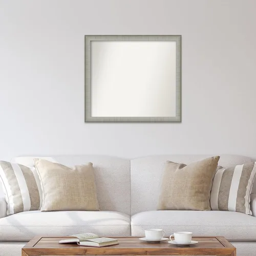Miniatura 4 de Amanti Art Espejo personalizado, elegante espejo de baño estrecho de peltre cepillado, espejo de pared o espejo de tocador de baño sobre el Elegante