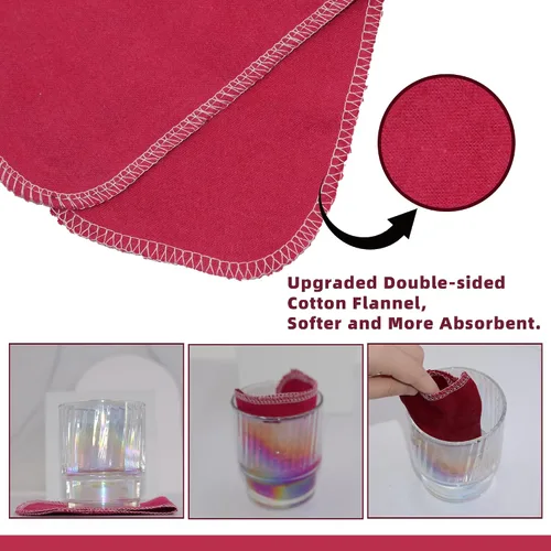 Miniatura 7 de Chloven Papel higiénico reutilizable, paquete de 24 toallas de bidé lavables y reutilizables, súper suaves, absorbentes, residuos de papel
