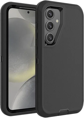 Miniatura 9 de Funda para Galaxy S21, Funda Resistente de Grado Militar Resistente a los Golpes y a Prueba de Caídas para Samsung Galaxy S21, Negro+Naranja Negro