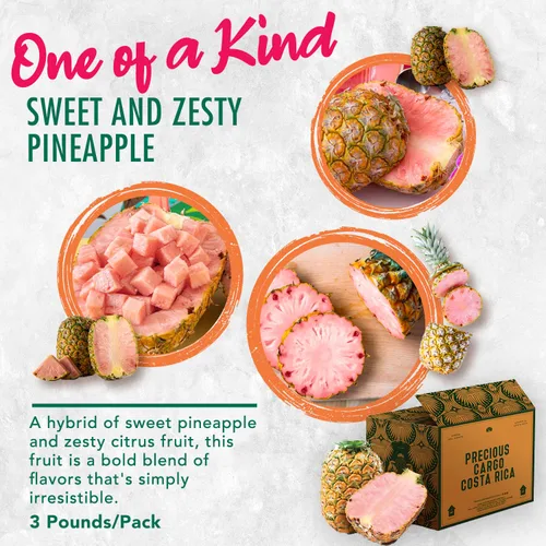 Miniatura 6 de Melissa's Produce Pinkglow® Piña - Piña fresca y naturalmente rosa con sabor tropical dulce - Repleta de licopeno y vitamina C - Cultivada en Costa