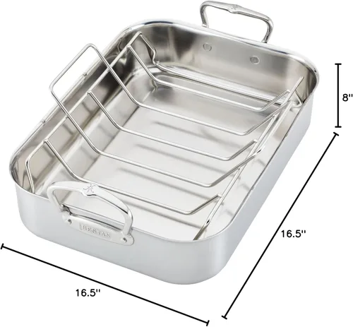 Miniatura 13 de Hestan Provisions – Asador clásico revestido de 14.5" con rejilla de acero inoxidable