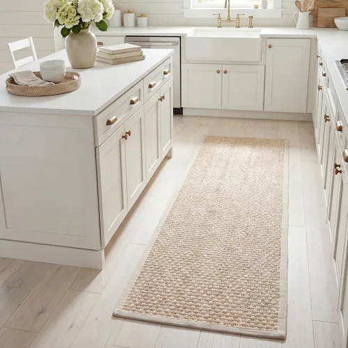 Miniatura 25 de SAFAVIEH Alfombra de área 2x3 - Colección de fibra natural - Chocolate, sisal, diseño tejido con borde (NF525D)