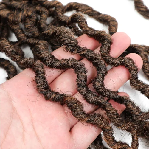 Miniatura 8 de Karida Goddess Locs - Cabello de ganchillo de 10 pulgadas, 8 paquetes de cabello de ganchillo mejorado para mujeres negras, rastas sintéticas de T30#
