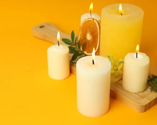 Miniatura 2 de Paquete de 12 velas de pilar de 2 x 3 pulgadas, velas de columna sin perfume para el hogar, restaurantes, spa, iglesia, bodas, sin humo, sin goteo