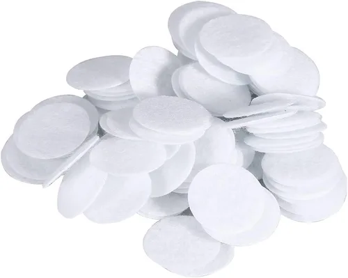100pcs nuevo filtro de algodón redondo filtro almohadillas para la máquina de belleza de eliminación de puntos negros (0.787 in)
