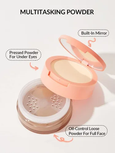 Miniatura 3 de SHEGLAM Insta-Ready - Polvo facial suelto debajo de los ojos, arena suave Arena lisa