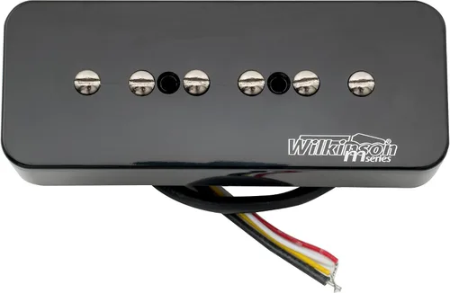 Miniatura 6 de Wilkinson Serie M apilada P90 barra de jabón de cerámica de una sola bobina pastilla puente pastilla 16K para guitarra eléctrica estilo SG LP, negro