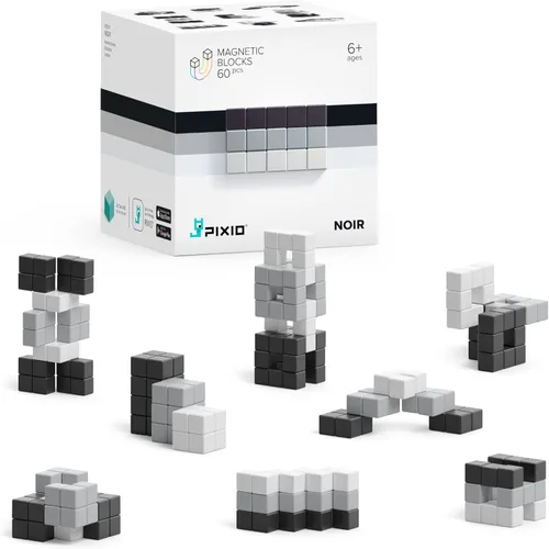 Miniatura 16 de PIXIO Lava - Juguete de construcción de bloques magnéticos pequeños en el estilo de arte de píxeles con aplicación gratuita, cubos de plástico