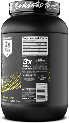 Miniatura 9 de EFX Sports Karbolyn Fuel Polvo de carbohidratos de absorción rápida Carga de carbohidratos, energía sostenida, recuperación rápida Sin