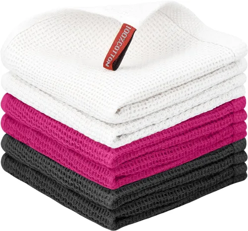 Miniatura 92 de Nialnant - Toalla de cocina 100% algodón, tejido gofre, suave, absorbente y de secado rápido, toallas para secar platos, trapos de limpieza - Multi
