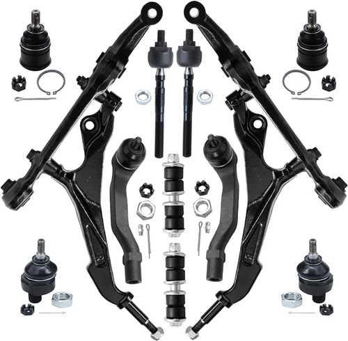 Miniatura 114 de Detroit Axle - Kit de suspensión delantera de 12 piezas para Mercury Grand Marquis Ford Crown Victoria Town Car 2003-2011, 2 brazos de control