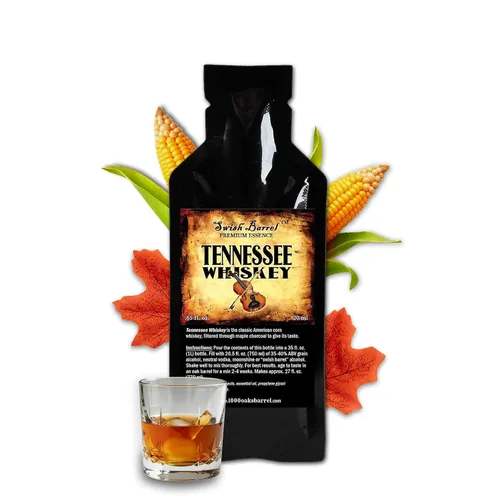 Tennessee Bourbon Whiskey Flavor Essence (paquete individual), repuesto de sabor de licor para envejecimiento en barrica, mezcladores de cócteles,