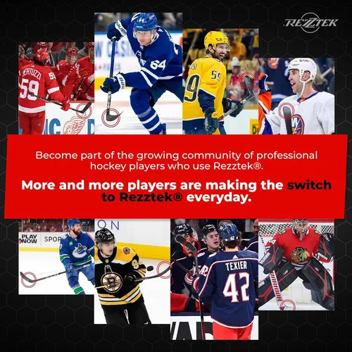 Miniatura 6 de Rezztek Hockey Stick Tape Alternative – Hockey Stick Blade Performance Grip – for Ice & Street Hockey Stick Blades - Used by NHL Players