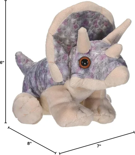 Miniatura 2 de Wild Republic CK-mini Triceratops Animal de peluche de 8 pulgadas , 8