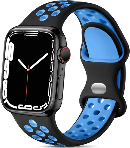 Miniatura 30 de Lerobo - Bandas deportivas compatibles con Apple Watch Band de 40 mm, 41 mm, 38 mm y 42 mm para Series 11, 10 para mujeres y hombres, suaves bandas