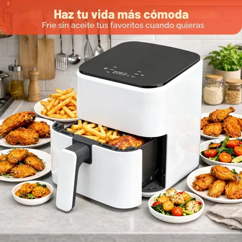 Miniatura 5 de NEWBULIG Freidora de aire, freidora digital compacta de 3 cuartos de galón con placa antiadherente y cesta apta para lavavajillas, comidas rápidas