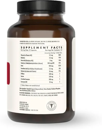 Miniatura 3 de The Wellness Company Corazón saludable: fuerza cardiovascular, flujo sanguíneo, producción de óxido nítrico y niveles de colesterol saludables 120