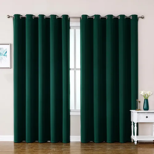 Miniatura 158 de ChrisDowa - Cortinas de cenefa pequeñas para cocina, cortinas cortas con ojales y aislamiento térmico para oscurecer la sala y habitación