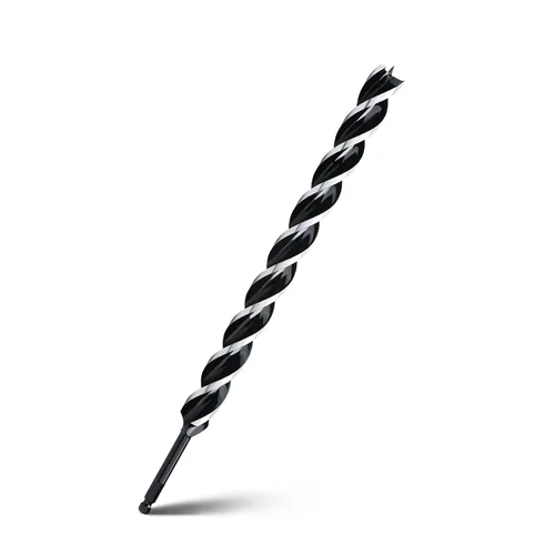 Miniatura 33 de Broca de taladro de barrena de 1-1/2" x 6" para madera, vástago hexagonal de tres estrías, broca de barrena larga para madera blanda y dura, tocón
