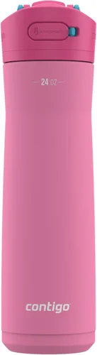 Miniatura 22 de Contigo Ashland 2.0 - Botella de agua a prueba de fugas con bloqueo de tapa y popote inclinado, apta para lavavajillas, tapa intercambiable, 24 Azul