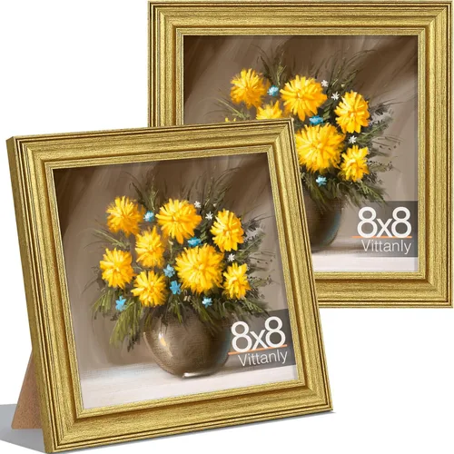 Miniatura 48 de Vittanly - Juego de 2 marcos de fotos de 8 x 10 pulgadas, marco de fotos vintage ornamentado para pared o mesa, muestra fotos de 5 x 7 pulgadas