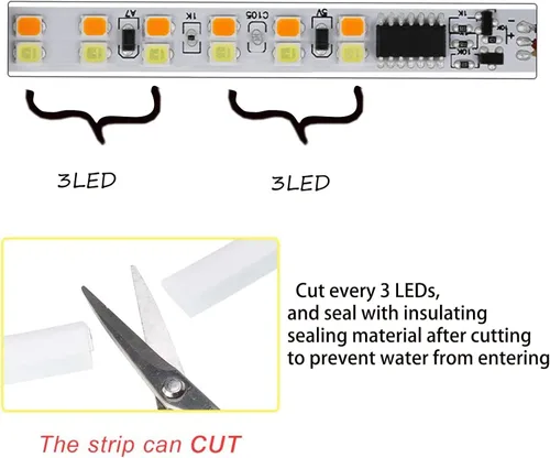 Miniatura 9 de 2 tiras de luces LED para automóvil, tubo de tira de superficie de faros DRL multicolor, luz de circulación diurna para capó exterior, señal de giro
