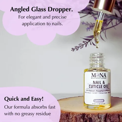 Miniatura 5 de MONA Aceite revitalizante para uñas y cutículas totalmente natural con 14 aceites vegetales Restaura y protege cutículas y uñas secas, dañadas