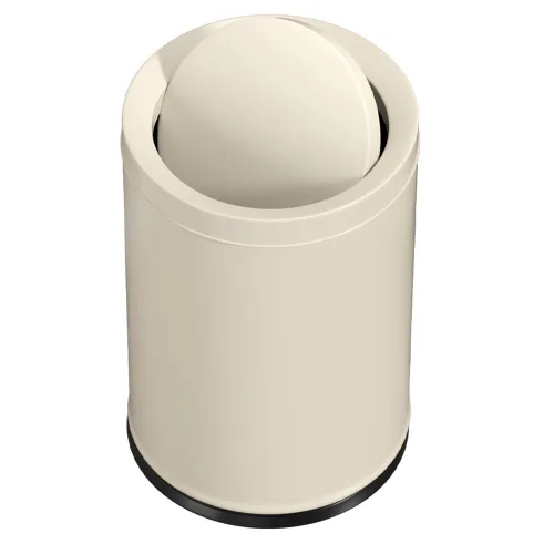 Miniatura 9 de Cubo de basura negro de 10L/2.6 galones con tapa oscilante, cubo de basura para dormitorio con tapa, pequeño cubo de basura para baño, dormitorio