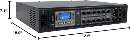 Miniatura 10 de Rockville (1) RCS180-6 180 vatios 6 zona 70v comercial/restaurante amplificador/paquete Bluetooth con (4) PEN-40T blanco 4 "70V colgante colgante