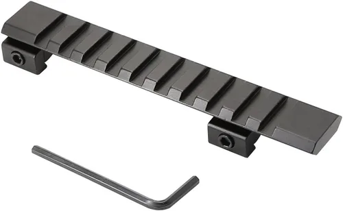 Convertidor elevador 4.9" 0.433 in Cola de milano a 0.787 in Picatinny Weaver Mount Adapter 10 ranuras 124MM