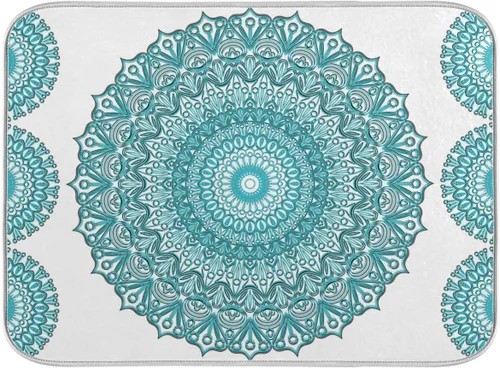 Miniatura 45 de Tapete de secado de platos súper absorbente, tapete de microfibra de secado rápido, 16 x 18 pulgadas, almohadilla de secado de platos de cocina