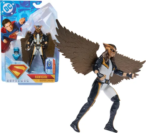 DC Comics, Superman, Chica Halcón, Figura de acción de 6 pulgadas, estilo auténtico de la película de Superman, juguetes de superhéroes para niños y