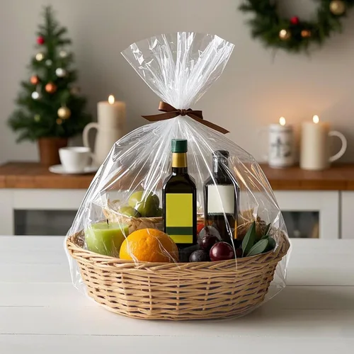 Miniatura 5 de Morepack Bolsas grandes de celofán para cesta de regalo de 30 x 30 pulgadas, bolsas transparentes de 20