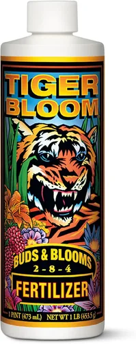 FoxFarm - Concentrado de fertilizante líquido Tiger Bloom - Fórmula de acción rápida para un crecimiento vigoroso con fósforo - Fomenta el