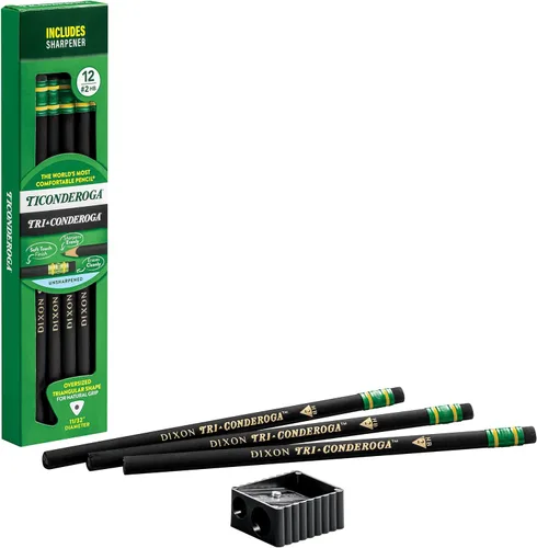 Miniatura 4 de Ticonderoga LÁPIZ STANDARD TRI-WRITE #2 NEGRO PACK DE 12