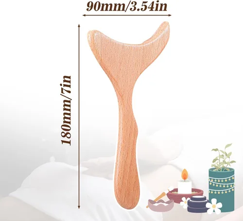 Miniatura 2 de Herramientas de masaje de terapia de madera 7 pulgadas de drenaje linfático de madera masajeador removedor de celulitis herramienta de escultura