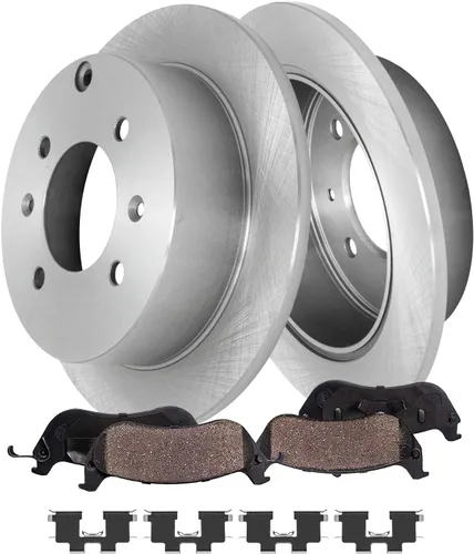 Miniatura 13 de Detroit Axle - Rotores de disco delantero de 13.898 in Reemplazo de pinza de freno lateral del pasajero para Dodge Ram 1500 2500 3500 2006-2008