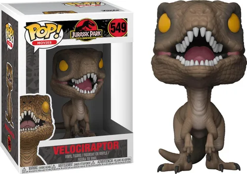 Miniatura 7 de Funko POP Jurassic Park - Figura de vinilo de Velociraptor Pop! (paquete con funda protectora compatible con Pop Box), multicolor, 3.75 pulgadas