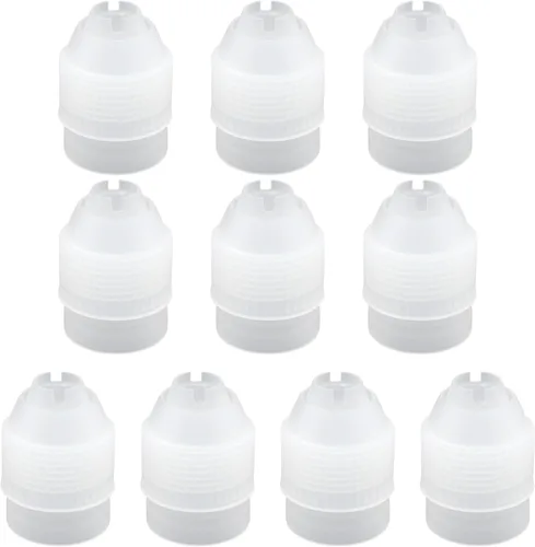Miniatura 9 de Paquete de 10 Acopladores de Bolsas de Repostería para Boquillas de Glaseado, Acopladores Pequeños para Bolsas de Repostería, Transparente