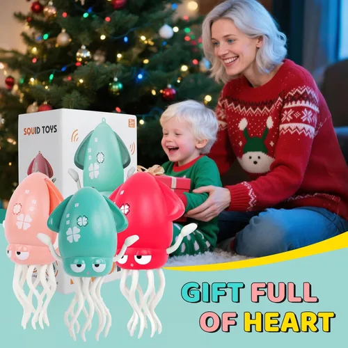 Miniatura 6 de Pulpo Bailarín - Juguete Eléctrico Musical para Bebés con Luces LED y Música, Juguete Sensorial Interactivo Recargable, Regalo Perfecto para Navidad