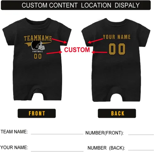 Miniatura 60 de Traje de fútbol personalizado para bebé, hace que tu bebé nombre y número de ropa de fútbol regalos