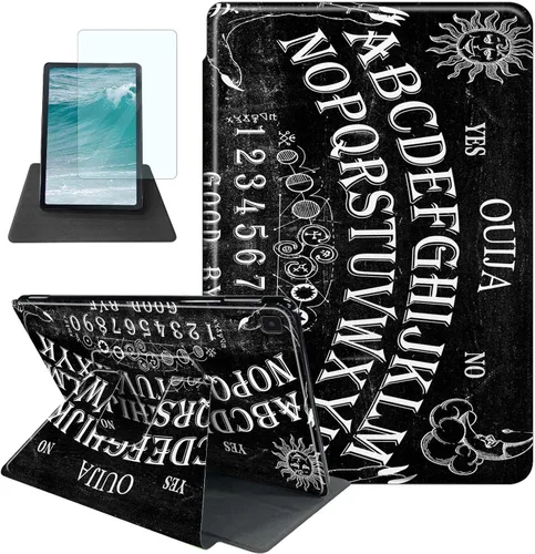 Miniatura 33 de Rossy Funda para Samsung Galaxy Tab A7 Lite de 8.7 pulgadas 2021 (SM-T220/T225/T227) + protector de pantalla giratorio de 360 grados con soporte