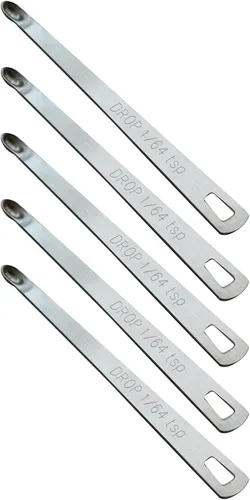 Miniatura 23 de 2 piezas 1/4 cucharadita (1/4 tsp, 1.25 ml, Tad) Cuchara de medición única pequeña, pequeñas cucharas de medida de acero inoxidable individuales