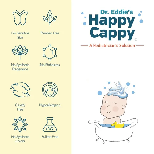 Miniatura 3 de Happy Cappy Champú y Jabón Corporal para Bebés - Jabón Corporal para Eczema para Niños y Pequeños, Ayuda con la Sequedad, Reduce la Comezón