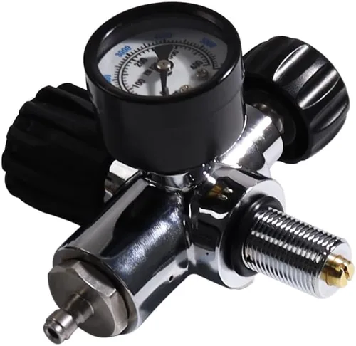 Miniatura 5 de TUXING Estación de llenado de paintball PCP de alta presión 6000PSI, calibre 6000PSI, válvula de acero inoxidable HPA CO2 tanque DIN sistema