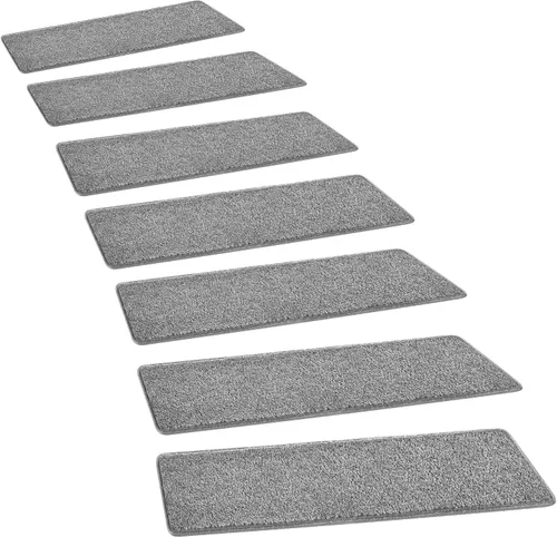 Miniatura 29 de PURE ERA Bullnose - Juego de peldaños de alfombra para escaleras, sin cinta, antideslizante, protectores de escaleras para interiores, alfombras