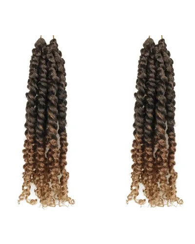 Miniatura 31 de Cabello de Ganchillo Pre-Retorcido Passion Twist para Mujeres Negras y Niños, Cabello Passion Twist Pre-Enrollado Trenzas Bohemias 4 Pulgadas 8
