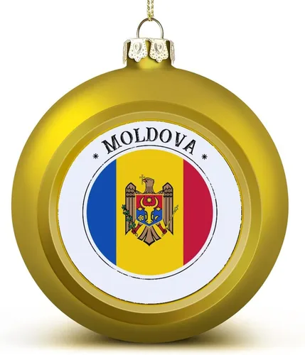 Miniatura 18 de Adorno de bola de Navidad de Marruecos, bandera de Marruecos, bandera de las naciones, adornos colgantes, recuerdo, regalo para árbol de Navidad